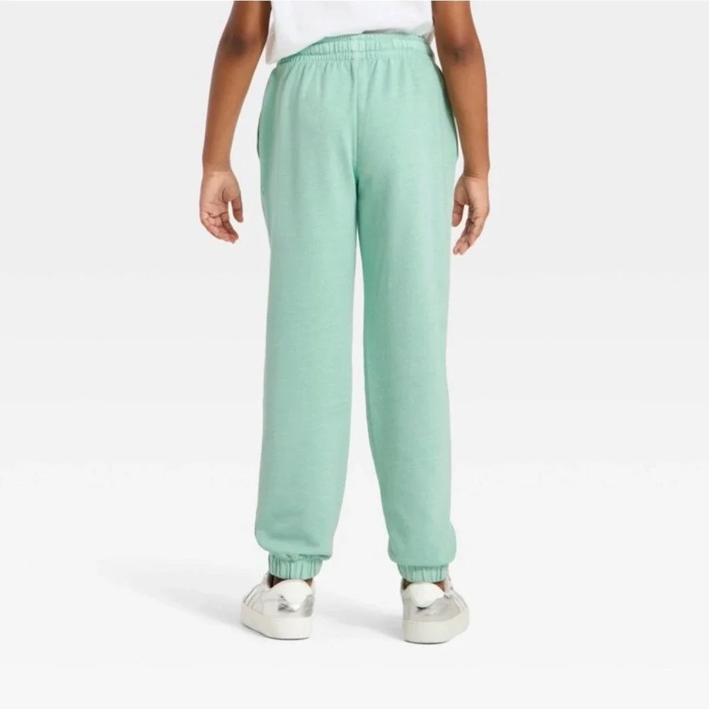 Cat & Jack Girls Mint Green Merci Sweatshirt and Joggers Set‎ Size L 10/12 NEW